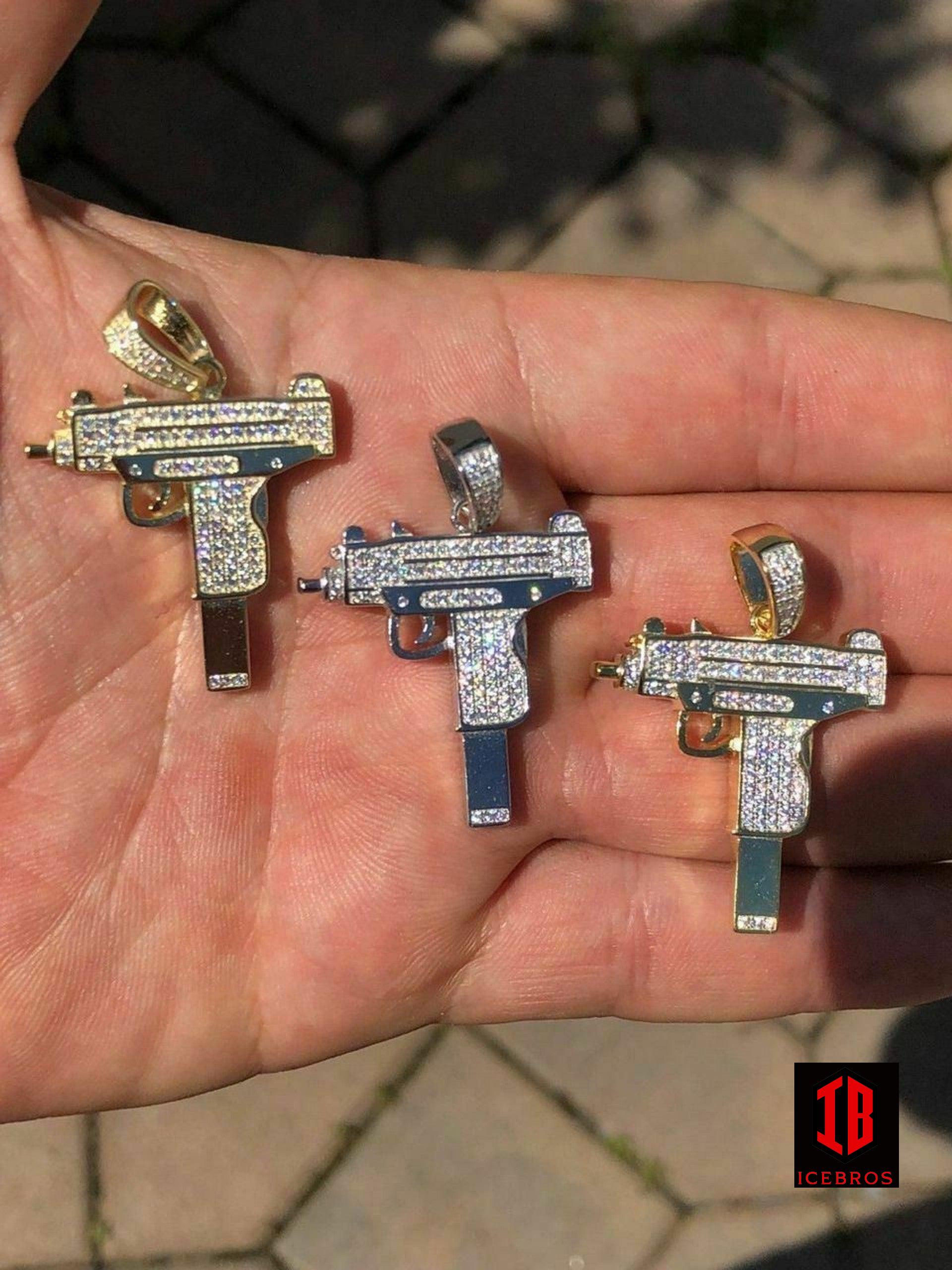 Uzi diamond deals pendant