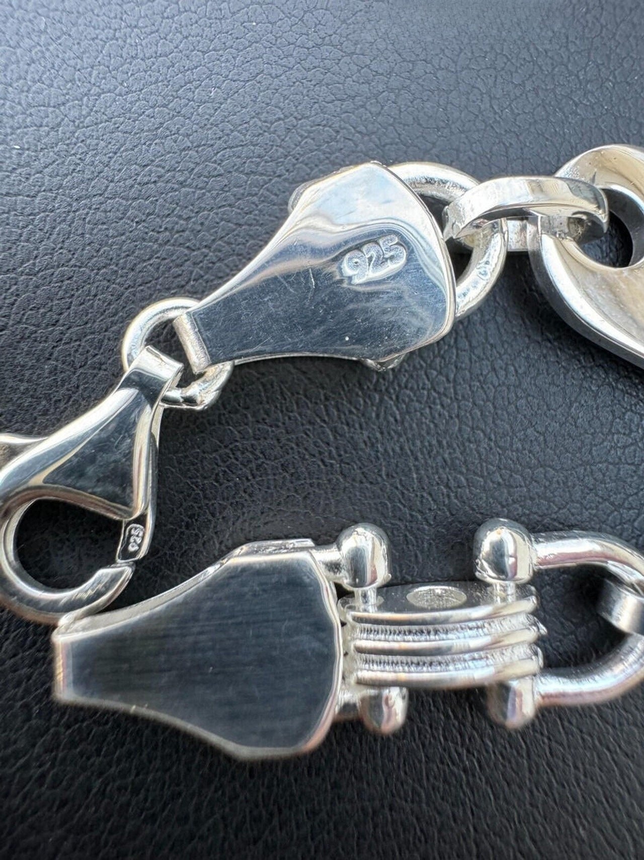 Mariner Link Chain 925 Sterling Silver Ferragamo Necklace 10mm