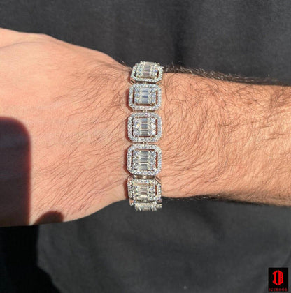 baguette Moissanite tennis Bracelet 