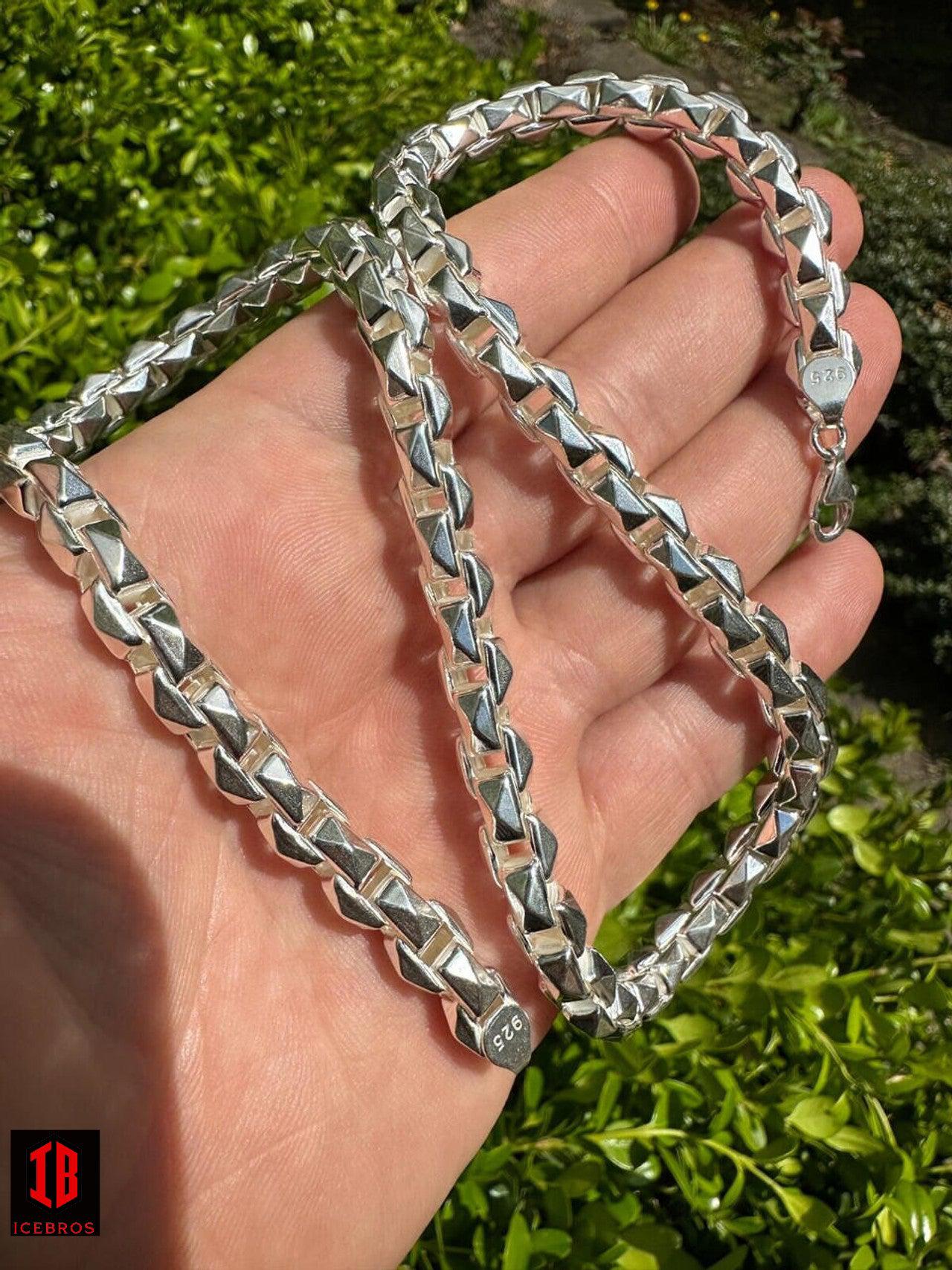 Men's Chain / Silver 8mm Rolo Chain Necklace for Women or Men