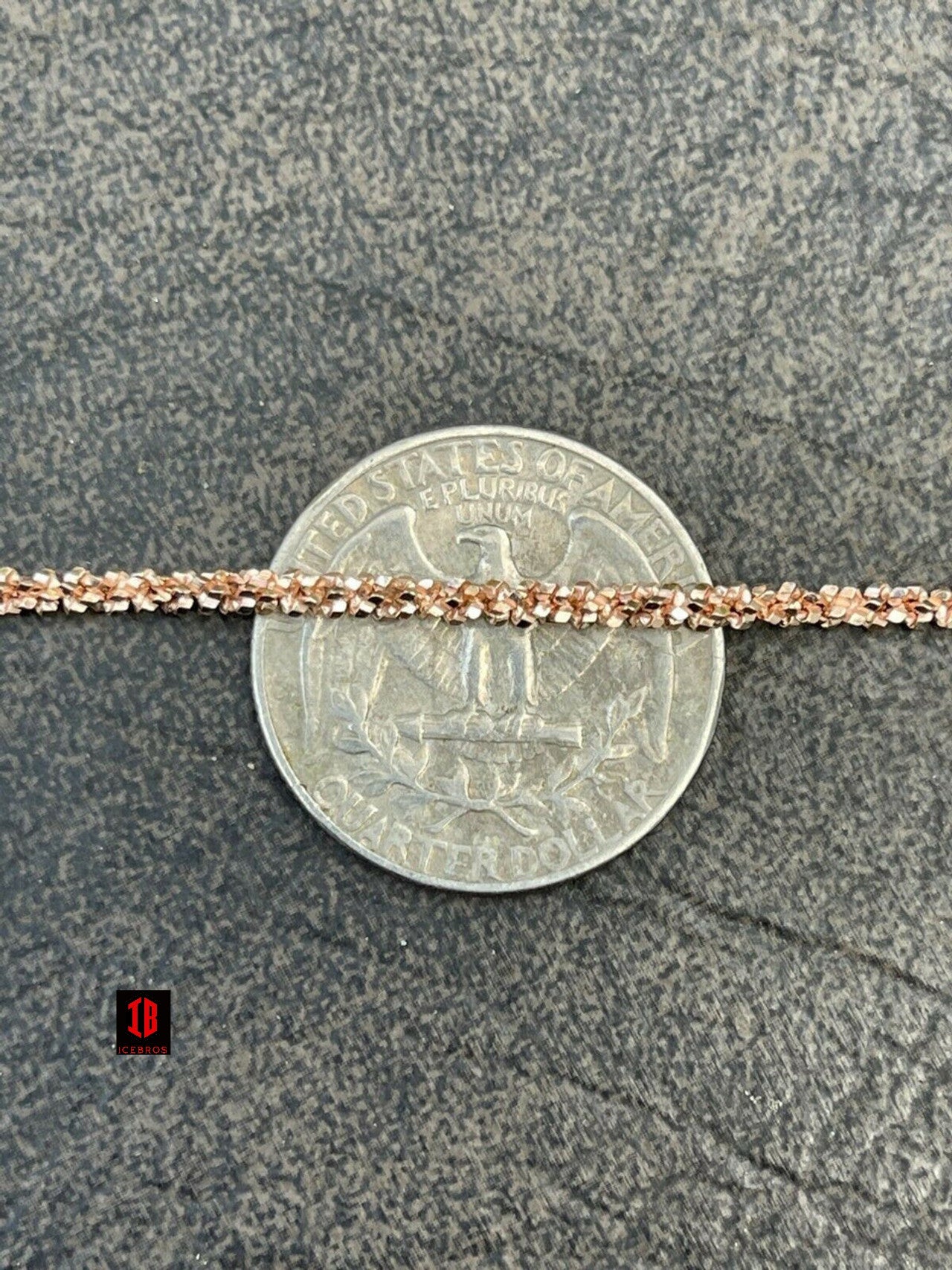 Ankle Bracelet 3mm Sparkle Rope Anklet 14k Rose Gold Over 925 Silver 8"-11.5