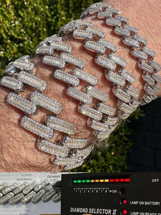 A gentleman's wrist adorned with exquisite diamond bracelets, radiating opulence and elegance.