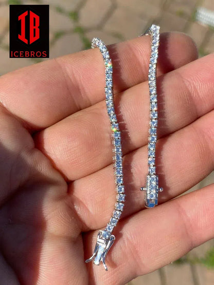 Moissanite Diamond Micro tennis Bracelet for womens and mens