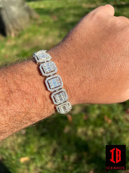 White Gold Baguette Diamond Tennis Bracelet