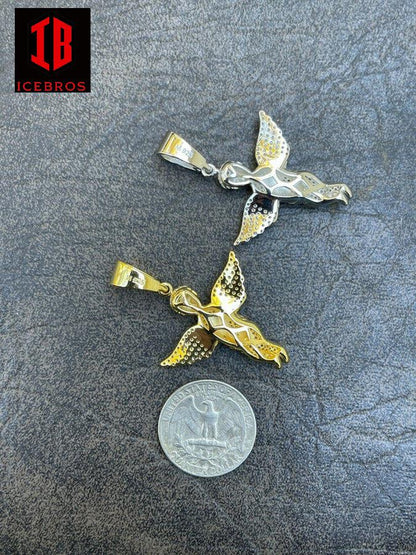 Iced Hip Hop Hand Praying Angel Pendant 925 Silver MOISSANITE Passes Diamond Test