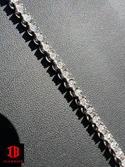 MOISSANITE TENNIS BRACELET, 925 Silver Illusion Miracle Design, Gift for Any Occasion, Charm Bracelet for Women Men, Unisex Wedding Bracelet