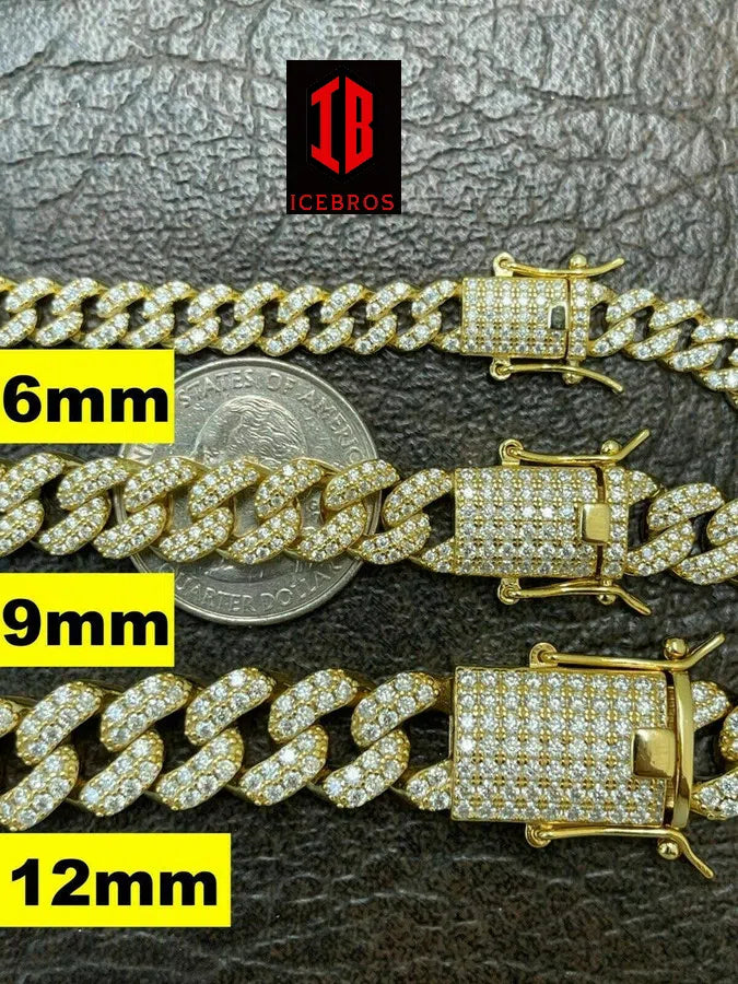 Miami Curb Cuban Link Bracelet with Different Sizes