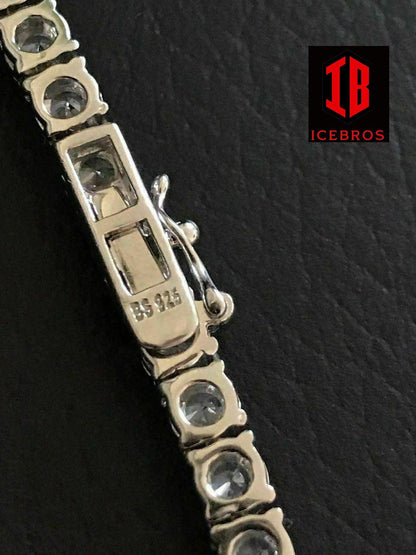 Tennis Cross Real Solid 925 Sterling Silver 80ct Man Made (CZ)