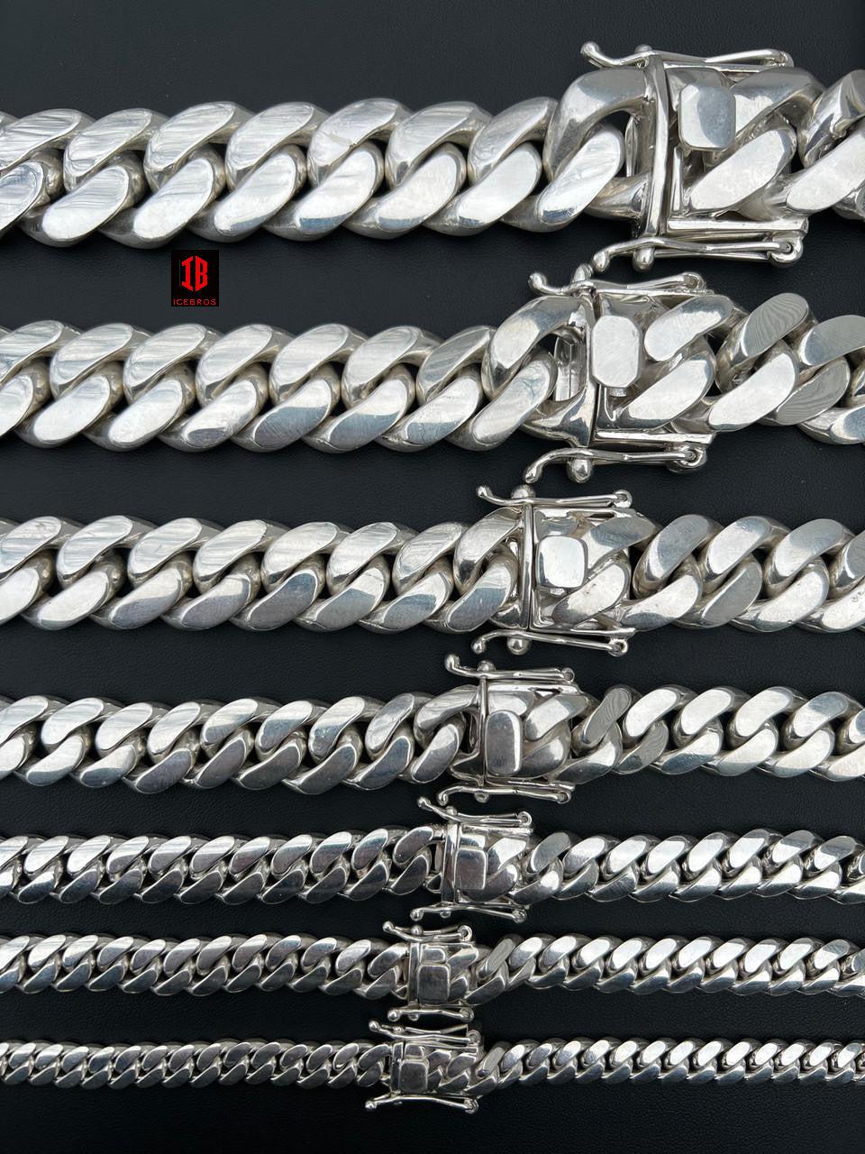 Handmade Tight Link Miami Cuban Chains In 999 Silver - MADE TO ORDER In 1-2 Weeks