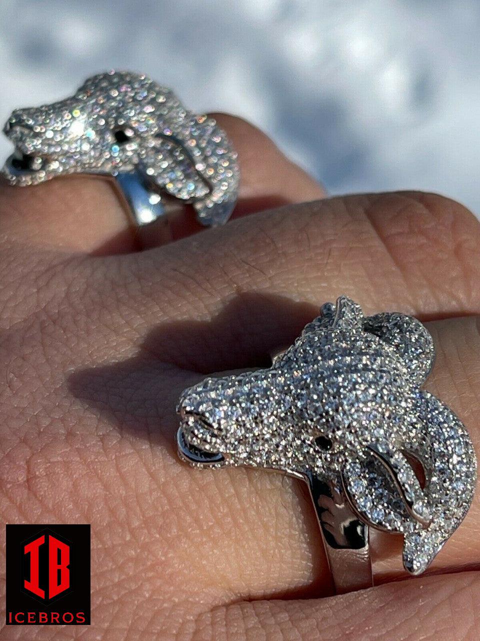 14k Gold Custom GOAT Ring Diamond Iced Animal (CZ)