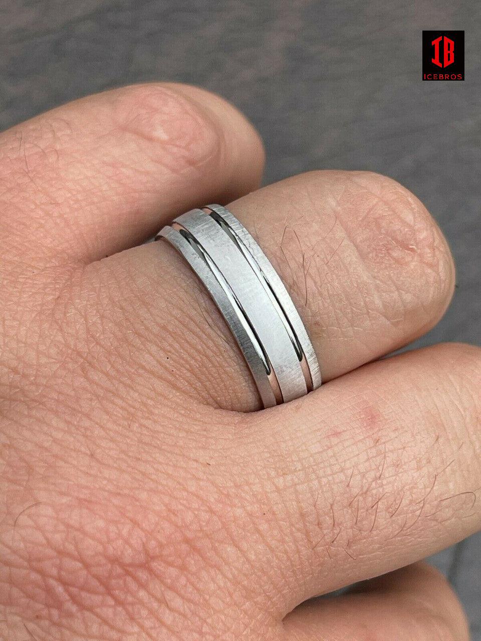 Men's Ladies 14k Gold Vermeil Unisex 925 Sterling Silver Plain Wedding Band Ring