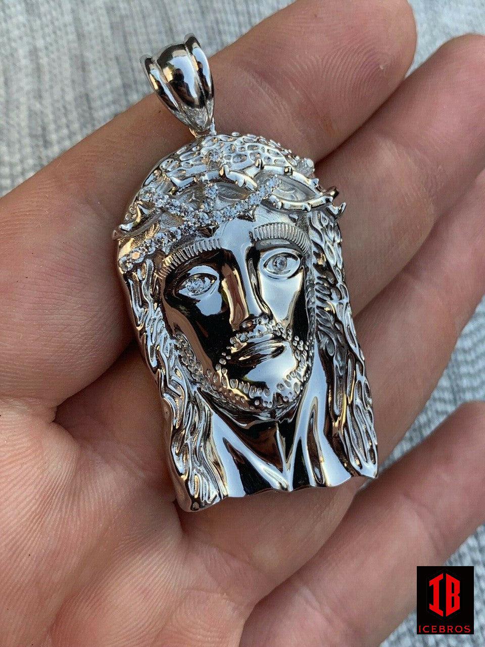 14K Gold + 925 Silver Vermeil Italy Jesus Piece Charm Pendant