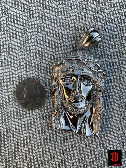 14K Gold + 925 Silver Vermeil Italy Jesus Piece Charm Pendant