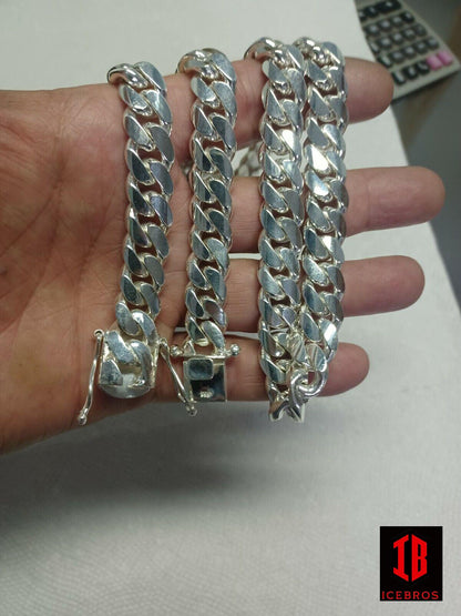 Handmade Tight Link Miami Cuban Chains In 999 Silver - MADE TO ORDER In 1-2 Weeks