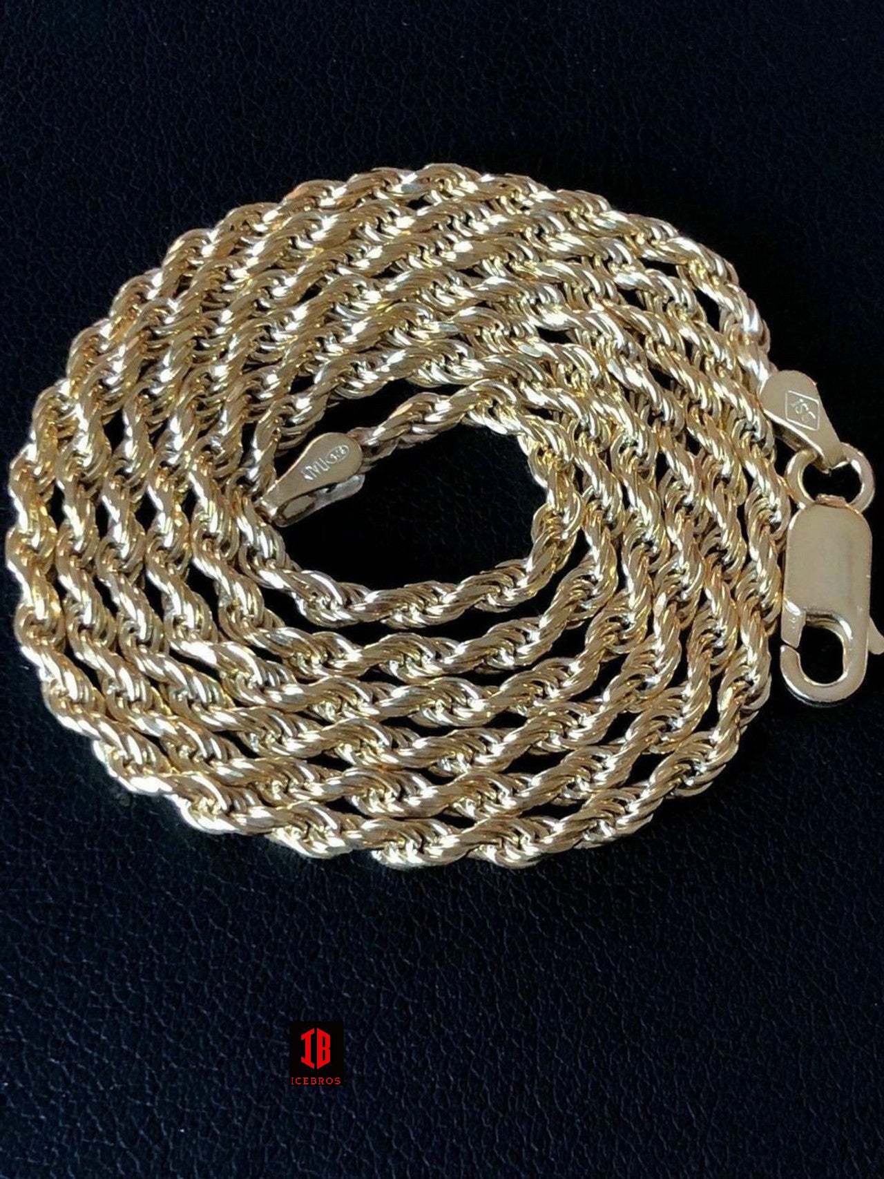 Men's Rope Chain Real Solid 925 Sterling Silver Necklace 6mm 18-30 ITALY  MADE