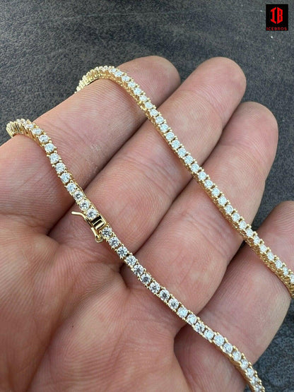 2mm 14k gold Tennis Chain Necklace