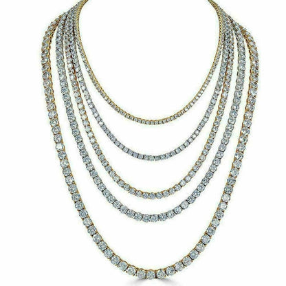 moissanite tennis chain